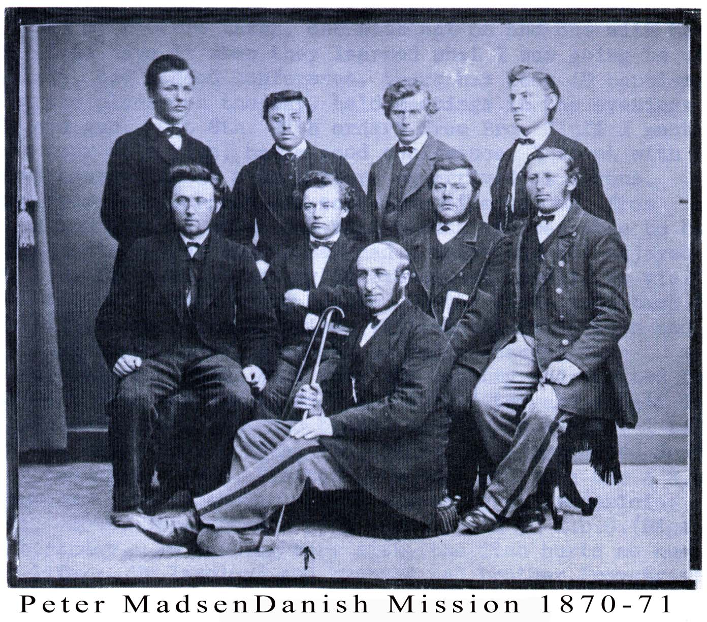 Peter Madsen with Missionaries in Denmark
